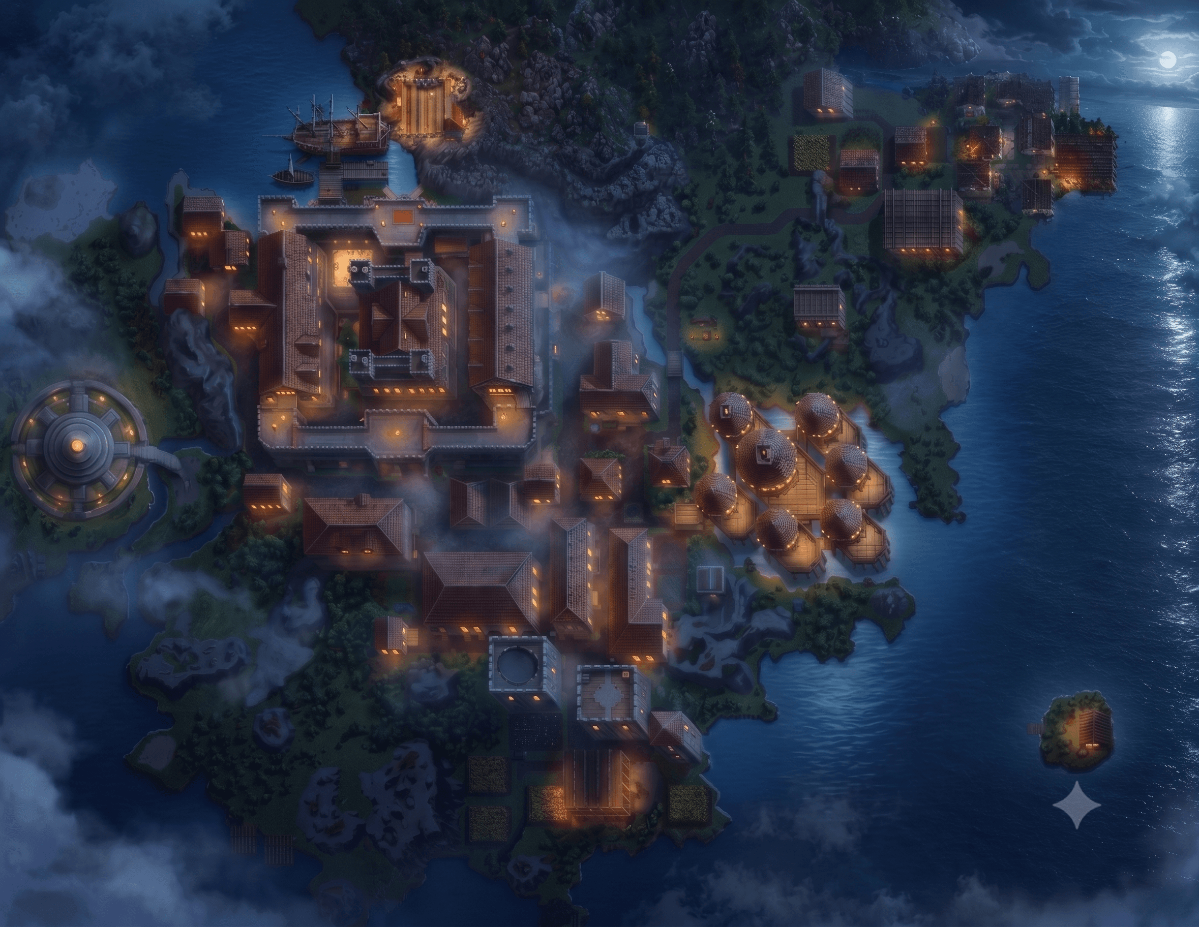 HouseWars Edron city overview